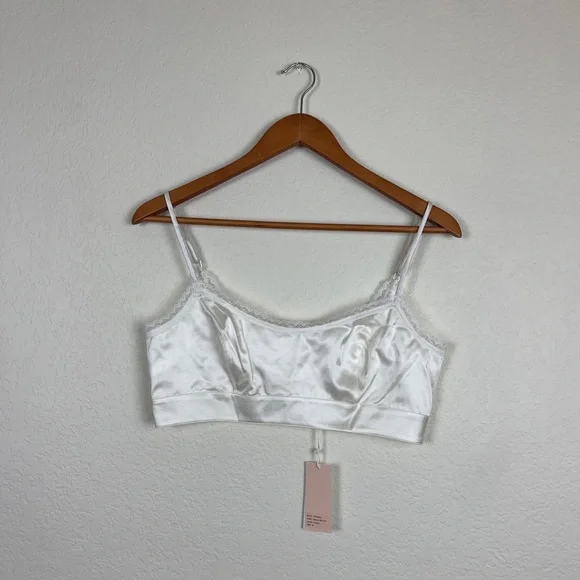 NWT Morgan Lane Noelle Bra Top in Chalk - Picture 5 of 8